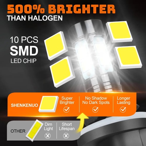 Faros LED + faros antiniebla para Chevy Silverado 1500 2500 HD 1999-2002 - Imagen 16 de 19