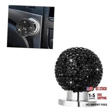 YoRise Bling Car Push Start Button Cover, Rhinestone Car Start Button Black