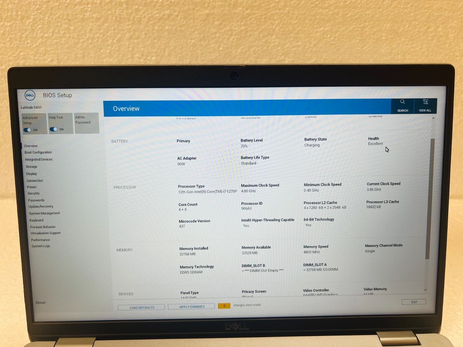 Dell Latitude 5431, 14-Inch Laptop, with Intel Core i7 12th Gen., Windows 11 Pro