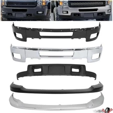 Front Bumper Cover Face Bar Bracket Valance For Chevy Silverado 2500HD 2011-2014