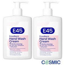 2 X E45 Dermatological Emollient Wash Cream 250 ml