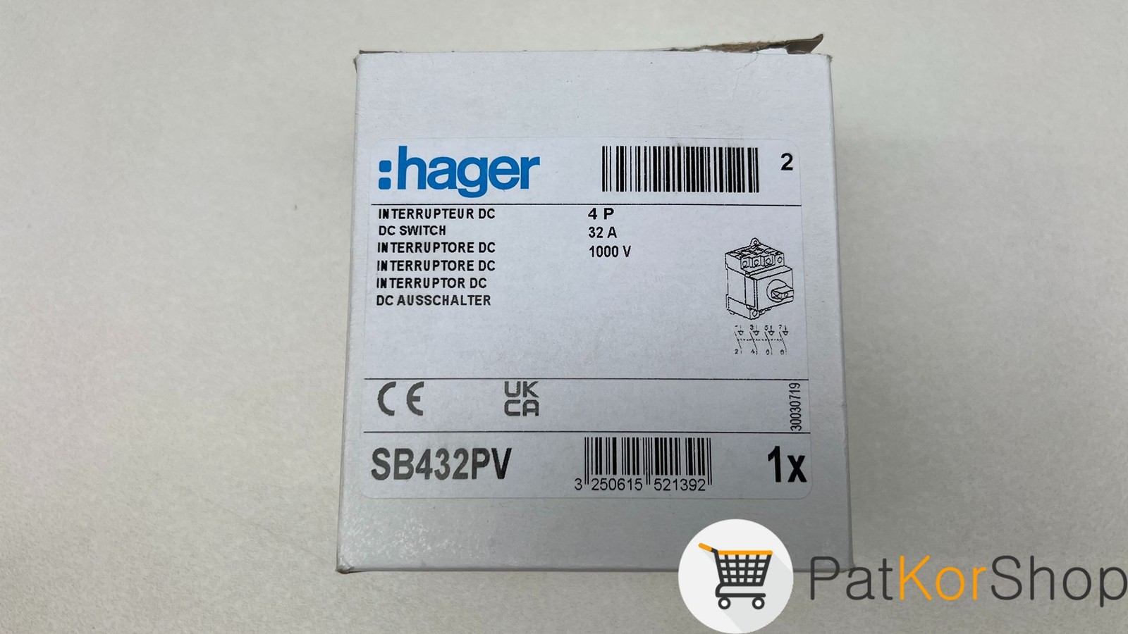 HAGER SB432PV