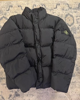 Stone Island Garment Dyed Crinkle Reps Ny Down Jacket Navy-Black