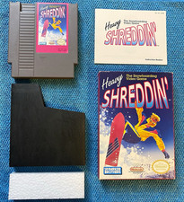 Heavy Shreddin NES Vintage 1990 CIB Snowboarding Game Parker Brothers NES-WX-USA