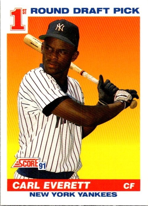 Carl Everett #386 (Baseball Cards 1991 Score) — is it worth grading?