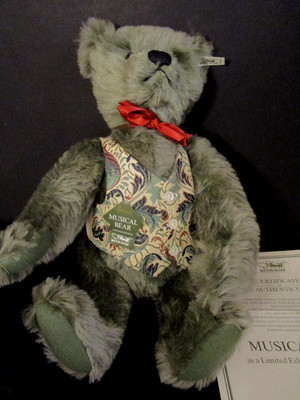 Steiff 650680 Harrods Musical Bear imitiert mit Zertifikat Nr. 00890