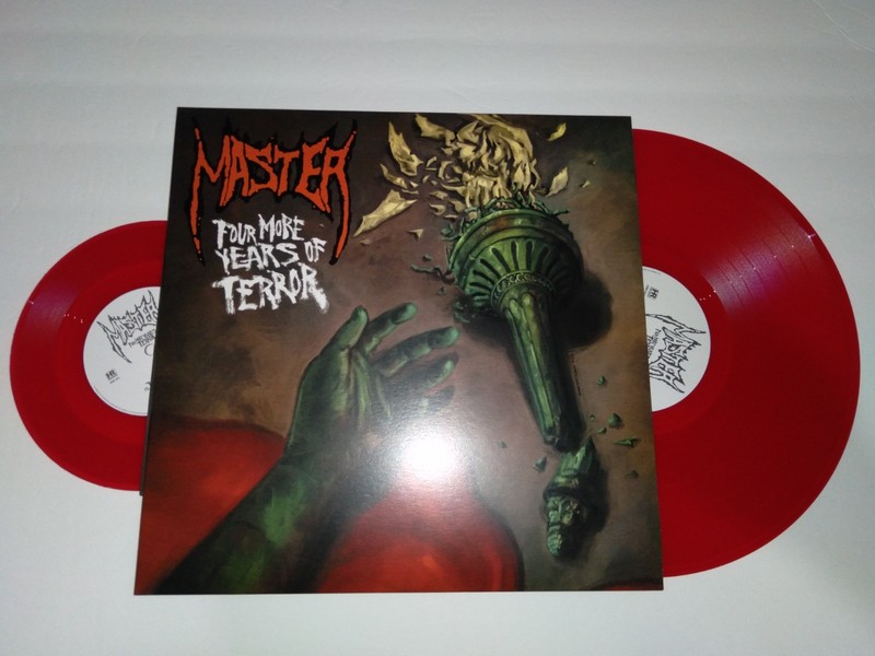 MASTER – Four More Years Of Terror LP + 7" Red Vinyl Limited - NM - Death Metal