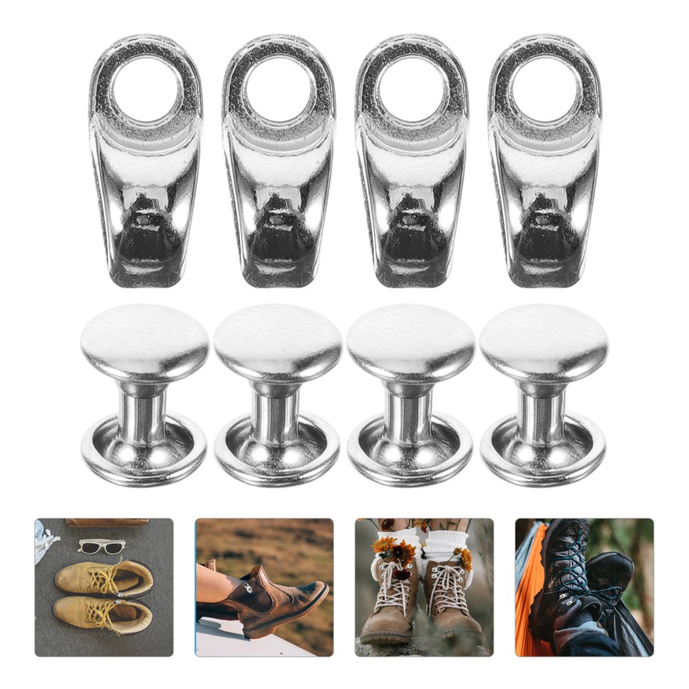APL 30 Pezzi Ganci per Scarpe Ganci per Stivali Tirare su Stivali Connettori per Lacci