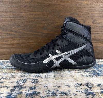 ASICS Matcontrol 3 Wrestling Shoes Black/ Silver Men's Sz 7, 38EU 1081A053