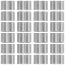 25 Pcs Crimping Ferrules Cable End Sleeves Crimps Aluminum Clamp