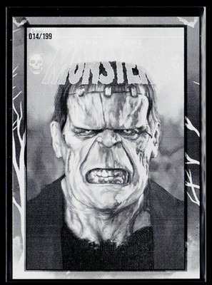 2026 Mark Spears Monsters Halloween #104 BLACK & WHITE /199 Frankenstein Variant