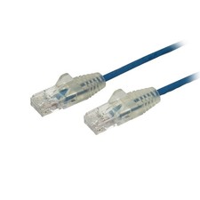 StarTech.com 2 m CAT6 Cable - Slim CAT6 Patch Cord - Blue - Snagless RJ45 Connec