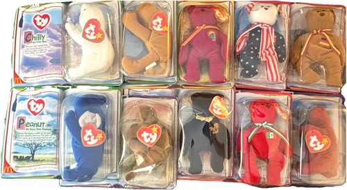 Vtg 2000 McDonalds Teenie Beanie Babies Legends Set 10 of 11 (No Bronty #4) New