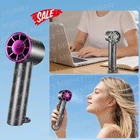 Portable Handheld Turbo Fan with Ice Cooling, 6000mAh Rechargeable 100Speed wind