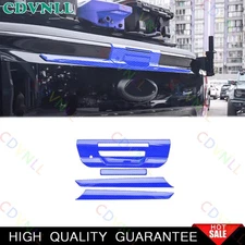 For Ford Ranger 2023-2024 Blue Carbon Fiber Trunk Tailgate Door Bowl Cover Trim