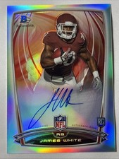 2004 Bowman Chrome Refractor #66 James White On Card Rookie Auto Patriots!!. rookie card picture