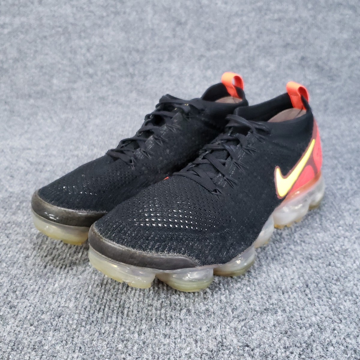 Nike Air Vapormax Flyknit Shoes Mens Size 9.5 Black Sneakers