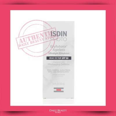 Isdin Eryfotona Ageless Ultralight Tinted SPF 50 100ml 3.4oz EXP 1/2029 NEW FAST