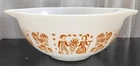 Vintage Pyrex Pumpkin Orange Butterprint Amish Cinderella Bowl 443 Rare 2.5 Qt.