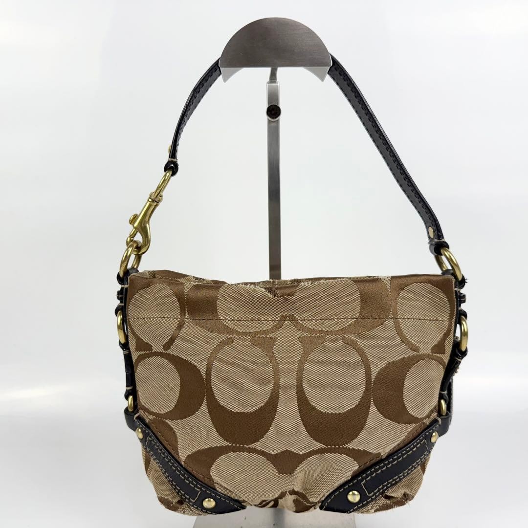 COACH One Shoulder Bag Accessory Pouch Canvas Brown  Authentic thumbnail 22