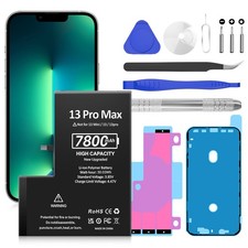 For iPhone 13 pro max Replacement Internal Battery w/Adhesive 7800mAh USA