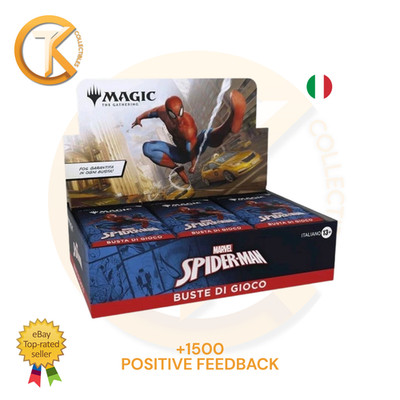 MTG Magic The Gathering Display Box Marvel's Spiderman 30 Büste ITA Sealed
