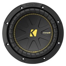 Kicker 50CWCD84 CompC 8" Subwoofer 400 Watts Peak, Ribbed Polyurethane Surround