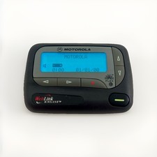 Vintage Motorola Flex Web Link Pager With Belt Clip  Battery Tested