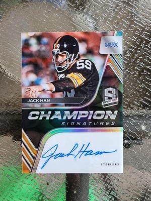 2020 Panini Spectra Jack Ham Champion Signatures Auto /75 Steelers CS-JH