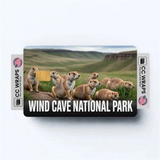 2PK Wind Cave National Park Credit Card Vinyl Skin Decal