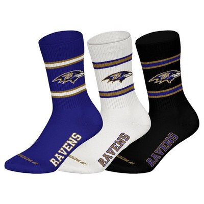 NFL Unisex Socken, 3er Pack - NFL Teams, 3Pack Crew Socks, Football, Logo, Ba...