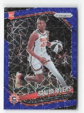 2025 Prizm WNBA Blue Velocity #131 Saniya Rivers Rookie RC Connecticut Sun