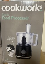 Cookworks 500W Food Processor 2-Speed, 1.4L Bowl, Black