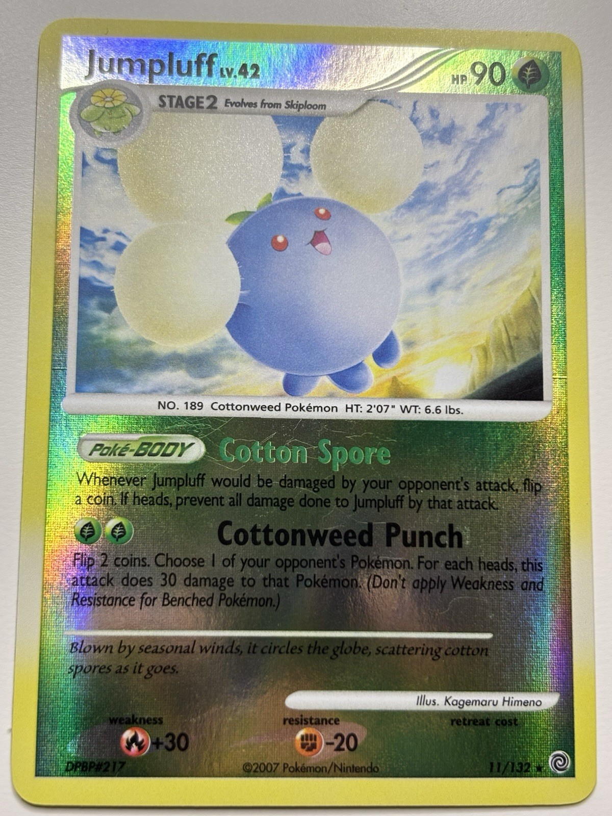 Jumpluff 11/132 Secret Wonders Pokemon Reverse Holo LP