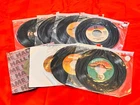Lot 8 1970's Rock N Roll Vinyl 45 rpm Records Heart Journey Cheap Trick Boston