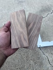 Pair of THICK CUT Walnut Wood Knife Handle Scales - 14.6cm x 6cm x 1.5-2cm