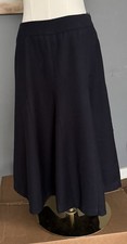 Talbots Wool Blue Midi A Line Skirt Classic Minimalist Size 8
