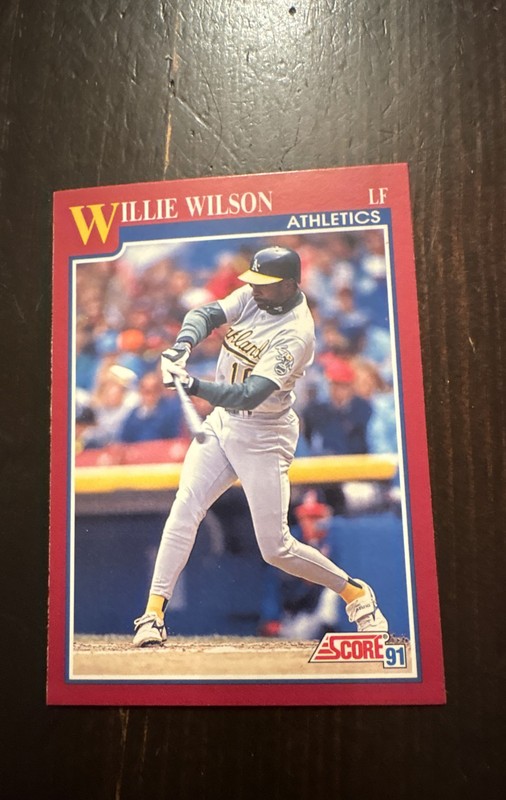 1991 Score Rookie & Traded - Willie Wilson #15T