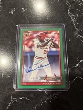 2026 Topps Series 1 - 1991 Topps Baseball Autographs Vince Coleman #91A-VC Green