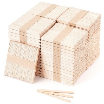 3000pcs 4.5'' Wooden Craft Sticks, Popsicle Sticks for Waxing, Ice Cream Stick...