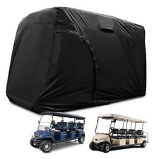 Golf Cart Cover 2/4/6 Passenger, 6/8 Passenger 156" L x 55" W x 79" H 