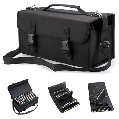 New 120 Slots Marker Case Lipstick Organizer-Canvas Markers Holder for for Pr...