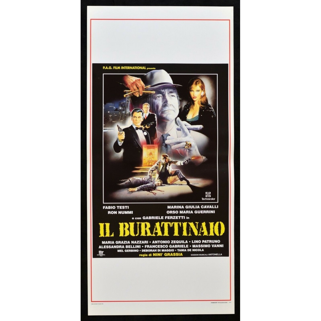 Locandina originale film Il burattinaio (1994) - Regia di Ninì Grassia
