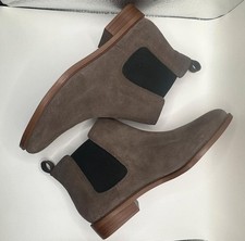 Clarke Taylor Shine Women's Brown Suede Chelsea Boots