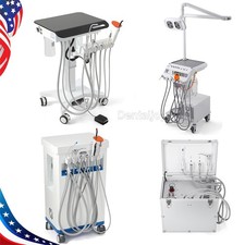 Dental Portable Mobile Delivery Unit/Cart Air Compressor Suction System 4Hole