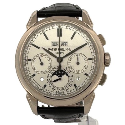 Patek Philippe Perpetual Calendar Chronograph 5270G Men s 18k White Gold Watch.