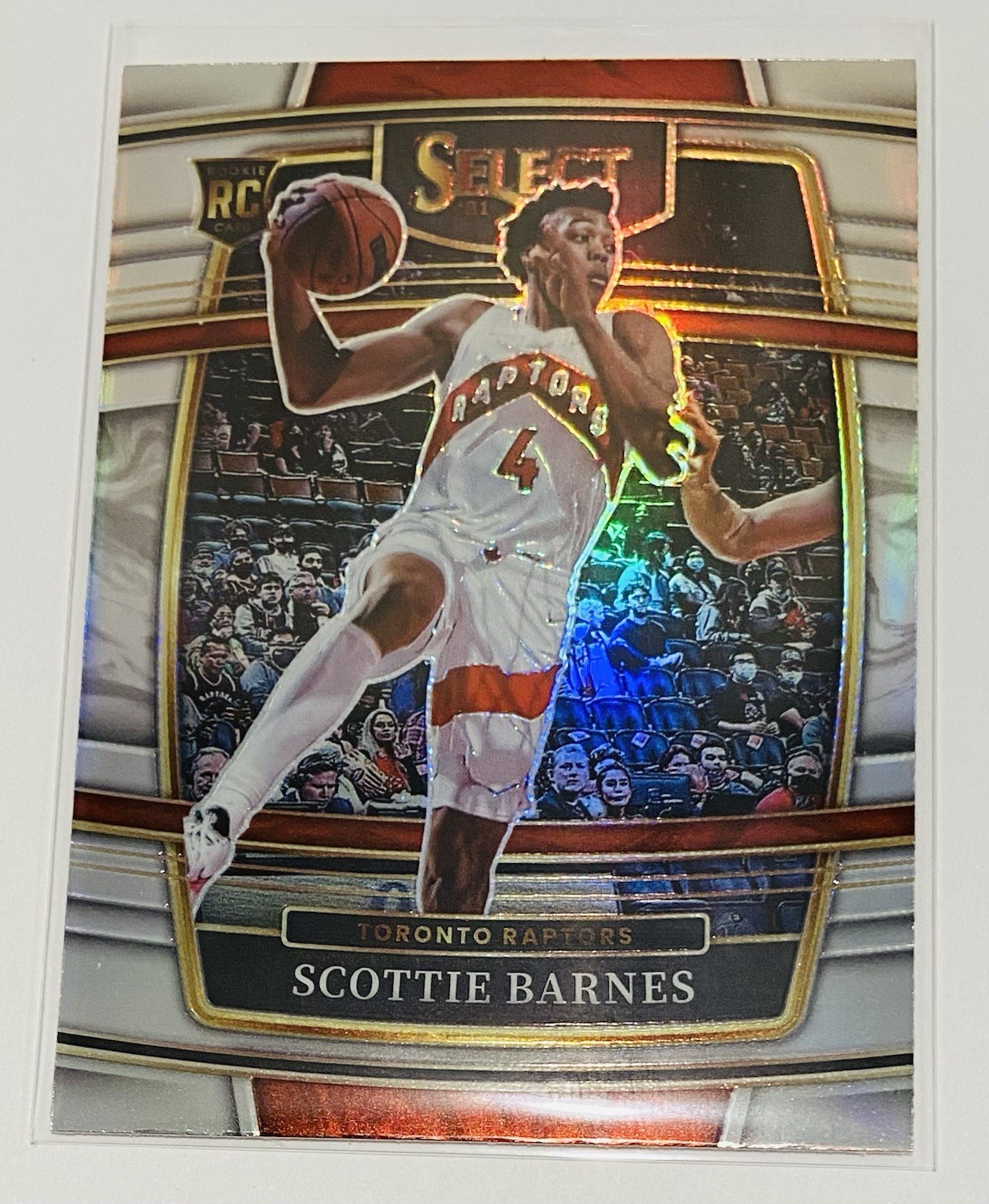 2021-22 Panini Select Concourse Silver Prizm Scottie Barnes Rookie RC 74 Raptors