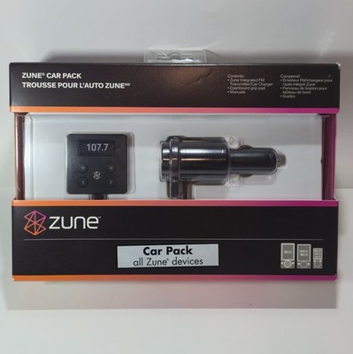 Microsoft Zune Car Pack FM Radio Transmitter Charger For All Zune Players, New