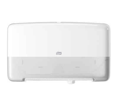 Tork Elevation 5555200 White Double Roll Mini Jumbo Toilet Tissue Dispenser