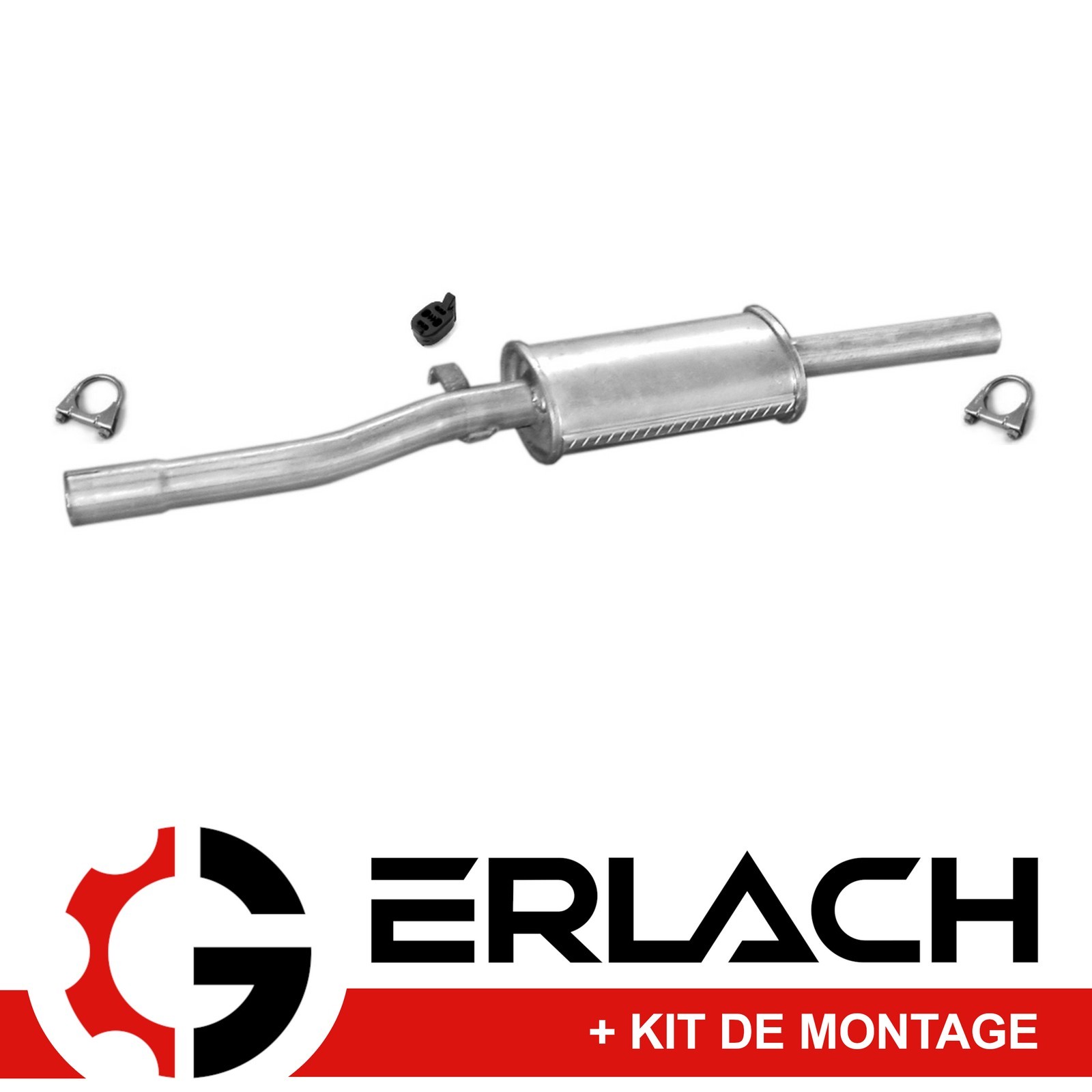 Silencieux intermédiaire Fiat Cinquecento 0.7 en acier aluminé durable référence 1045